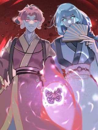 《蝶化遥—在后疫情时代触发玄幻剧情可以消毒吗》漫画封面